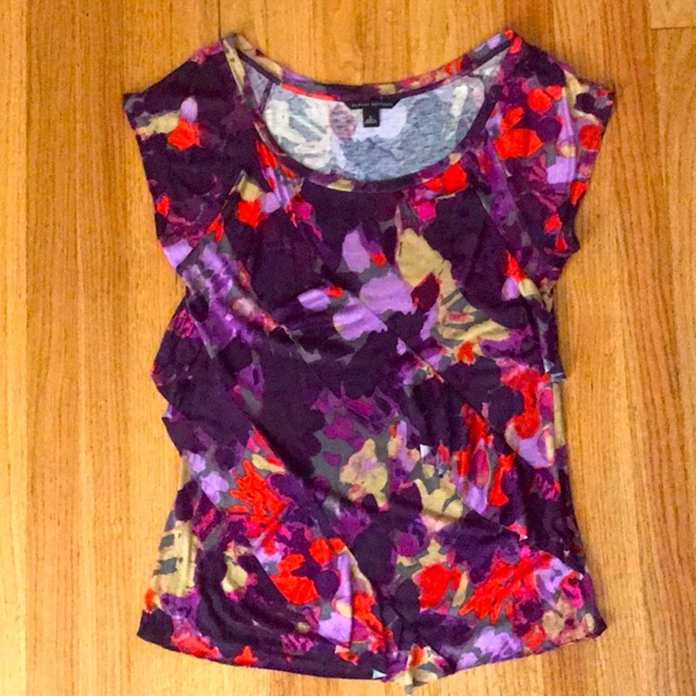 Banana Republic | Women’s Floral Cap-sleeved Top
